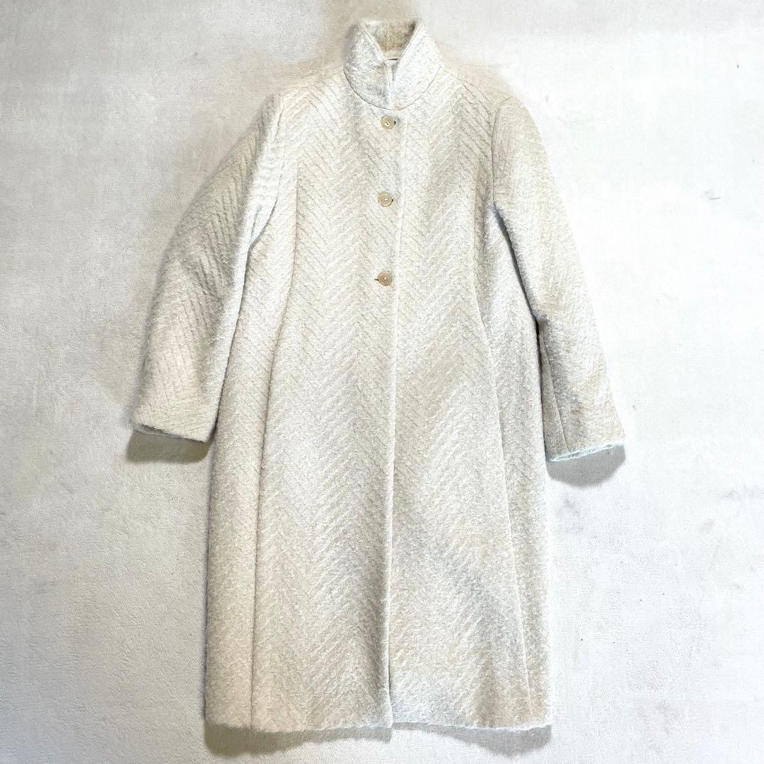 JIL SANDER ロングコート　 アルパカ　シルク　混　38