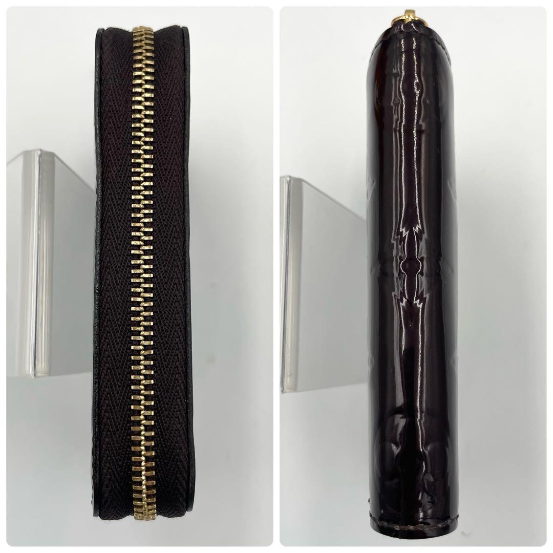 美品・鑑定済★ルイヴィトン　ヴェルニ　ジッピーパース　アマラント