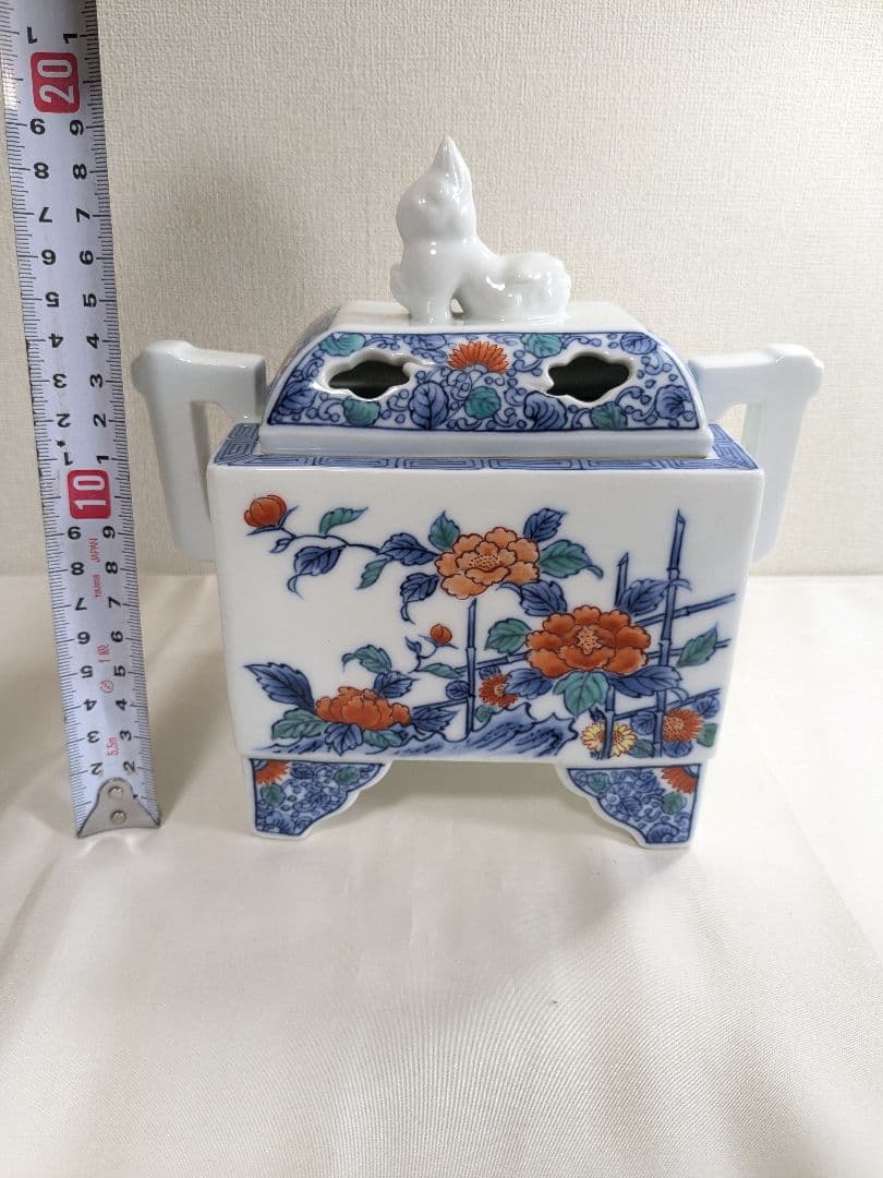 有田焼 冬山作 香炉 茶道具