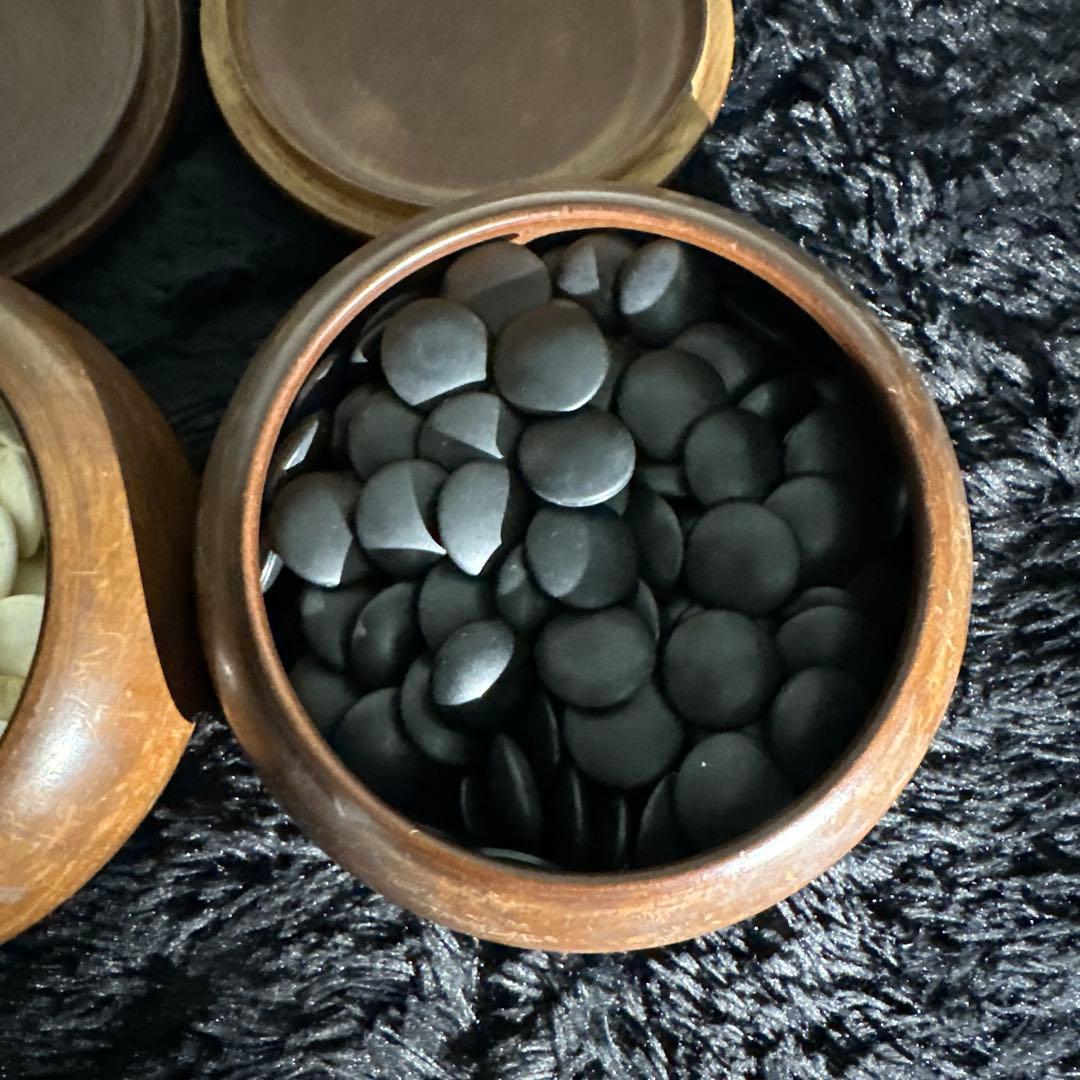 囲碁 碁石 蛤 天然素材 那智黒 厚さ4mm程度