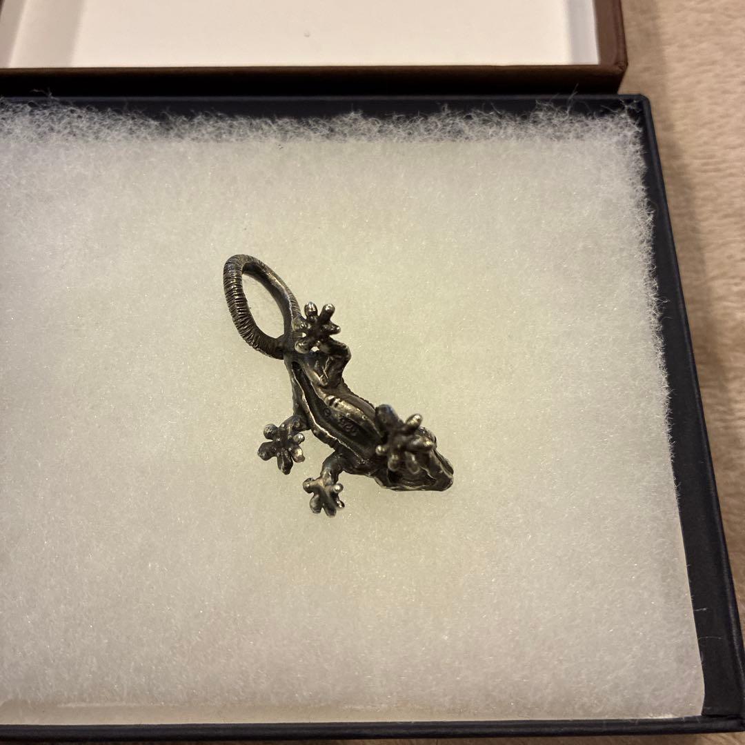 クレステッドゲッコー　ネックレス　爬虫類　シルバー925 output