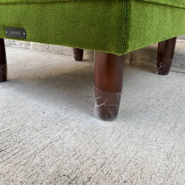 ほぼ未使用品｜カリモク60｜オットマン｜モケットグリーン｜