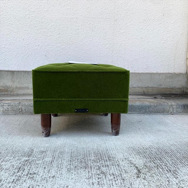 ほぼ未使用品｜カリモク60｜オットマン｜モケットグリーン｜