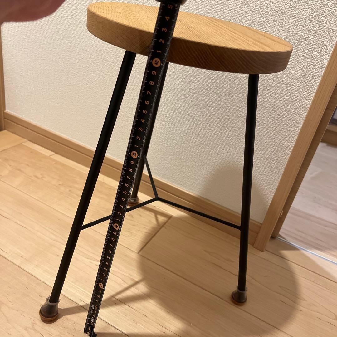 木製円形スツール（ナチュラルウッド）かなでもの