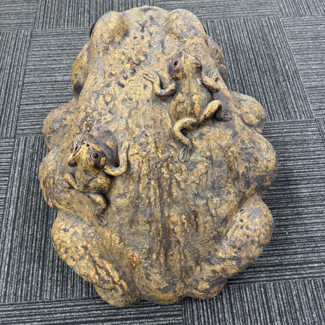 信楽焼 親子蛙 かえる 置物 蛙 カエル 縁起物