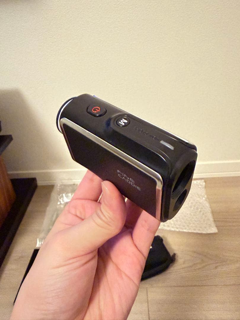 【美品】J5 REDブラック ゴルフレーザー距離計 非売品高級タオル付き