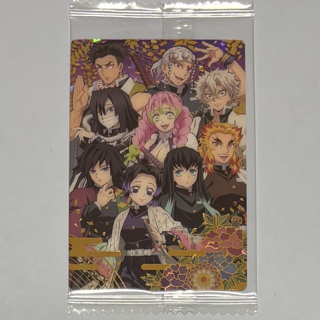 ୨୧鬼滅の刃୨୧柱集合 ウエハースカード SEC シークレット 箔押し