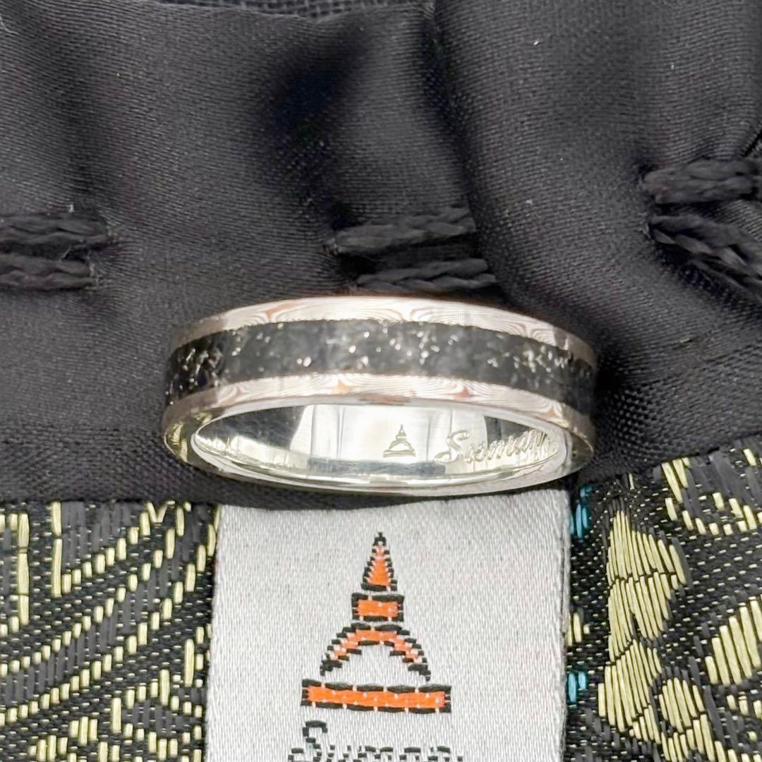 スーマンダックワ オニキスパウダー 木目金 リング 20号 美品