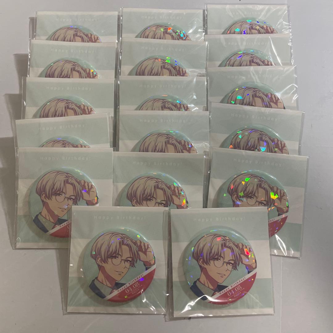 パラライ BIRTHDAY GOODS 燕夏準 ホログラム缶バッジ 17点