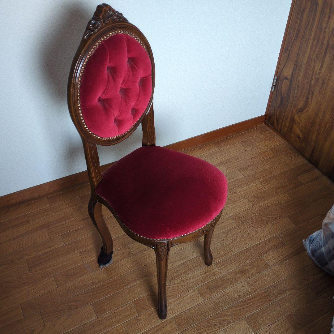 ★バリ本物 当時物★昭和レトロなアンティーク調 猫脚 ロココ調 チェア