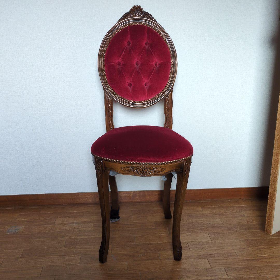 ★バリ本物 当時物★昭和レトロなアンティーク調 猫脚 ロココ調 チェア