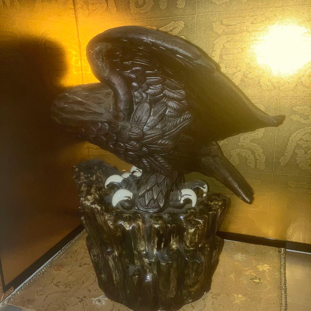 【超特級呪物】運気を鷲づかみする自由と成功の象徴　九谷焼　鷲のシンボル像　縁起物