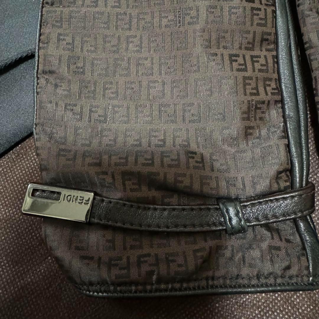 ズッキーノ柄 FENDY フェンディ メンズ レザーグラブ 手袋 保存袋付き