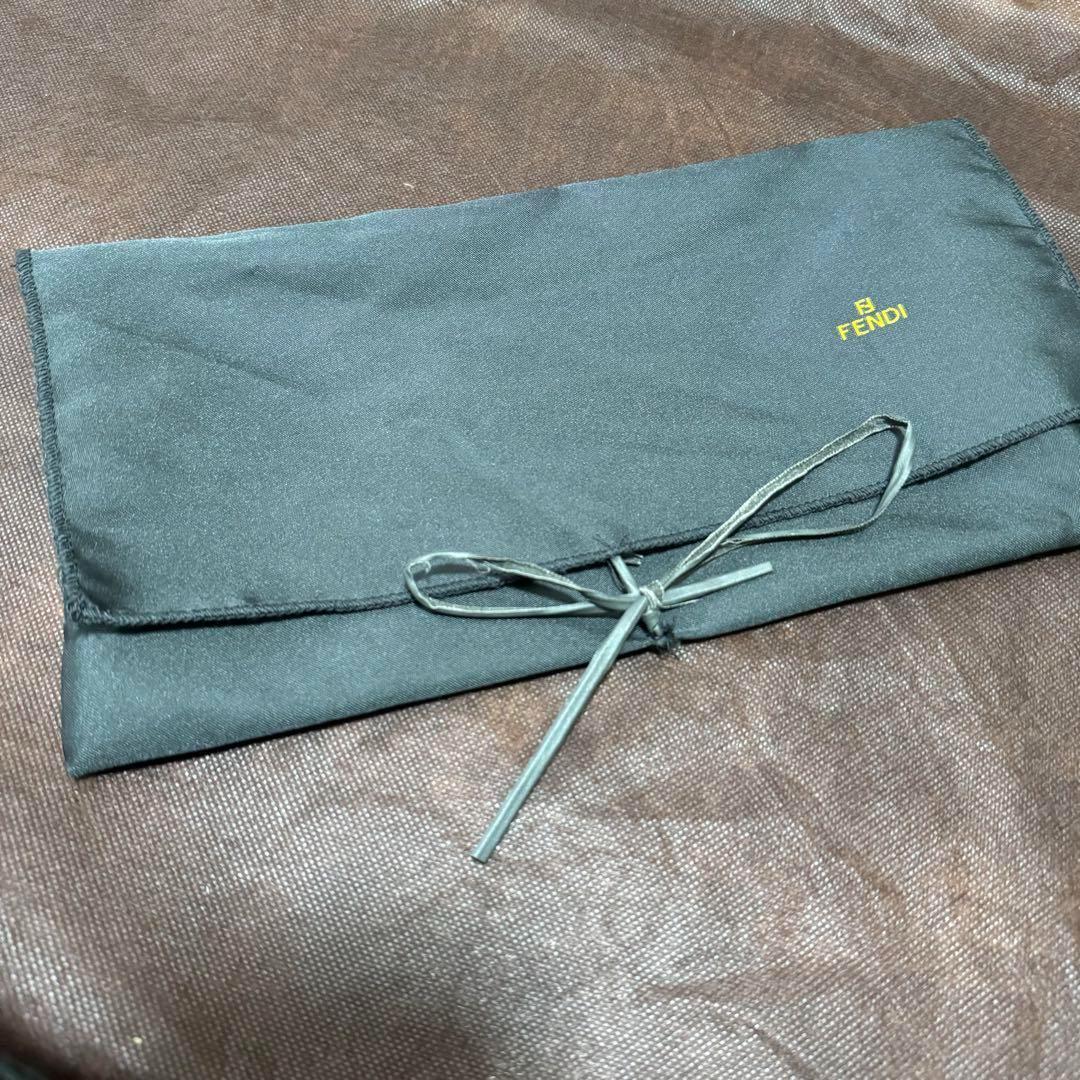 ズッキーノ柄 FENDY フェンディ メンズ レザーグラブ 手袋 保存袋付き