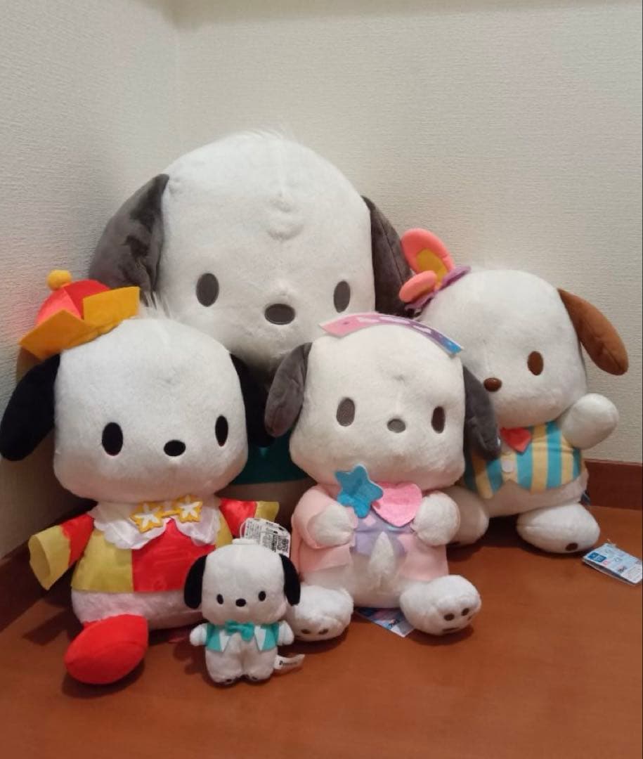 ポチャッコ ぬいぐるみ バス型クッション セット