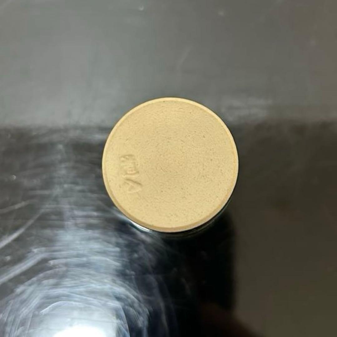 道八　模仁清色絵独楽図振出と茶巾筒