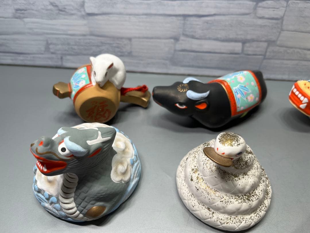 郷土玩具　宮城県　芳賀強作　堤人形　干支　十二支揃い