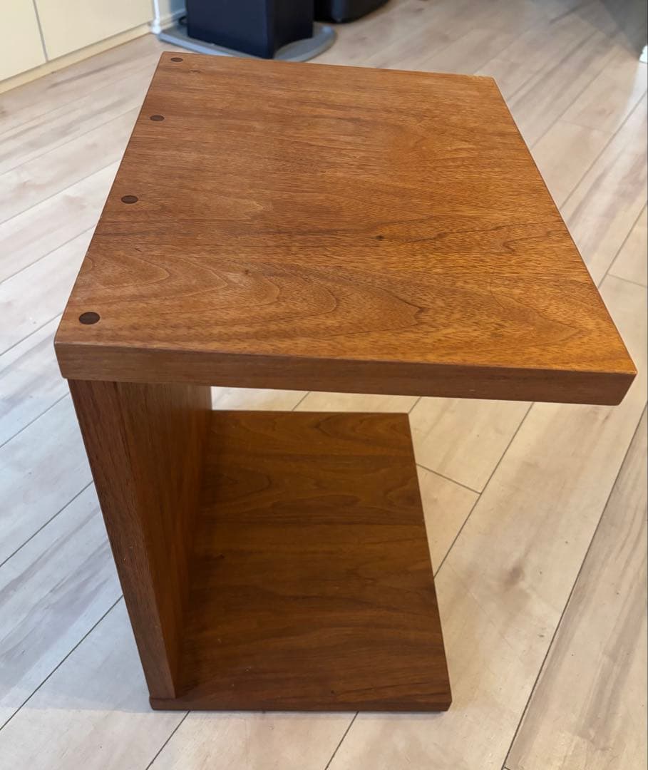 masterwal 木製サイドテーブル 日本製　※接合部分にガタ