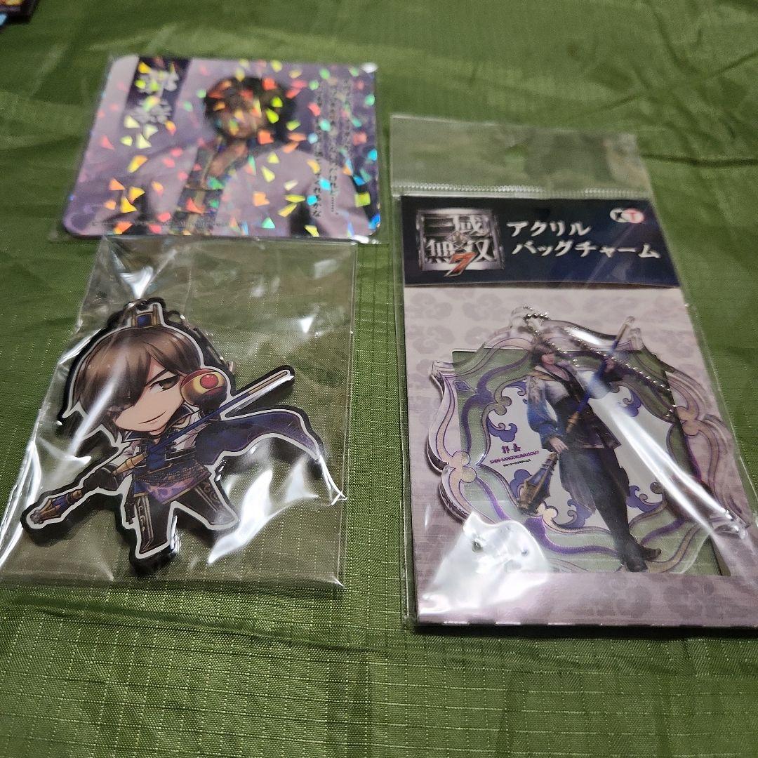 三國無双 コースター アクリルバッグチャーム 缶バッジ キーホルダー 郭嘉 曹丕