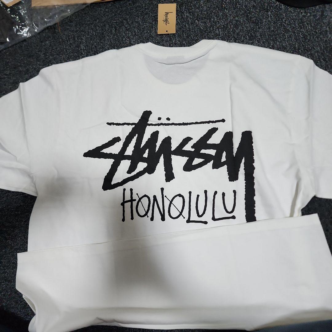 STUSSY STOCK HONOLULU TEE ホワイト L