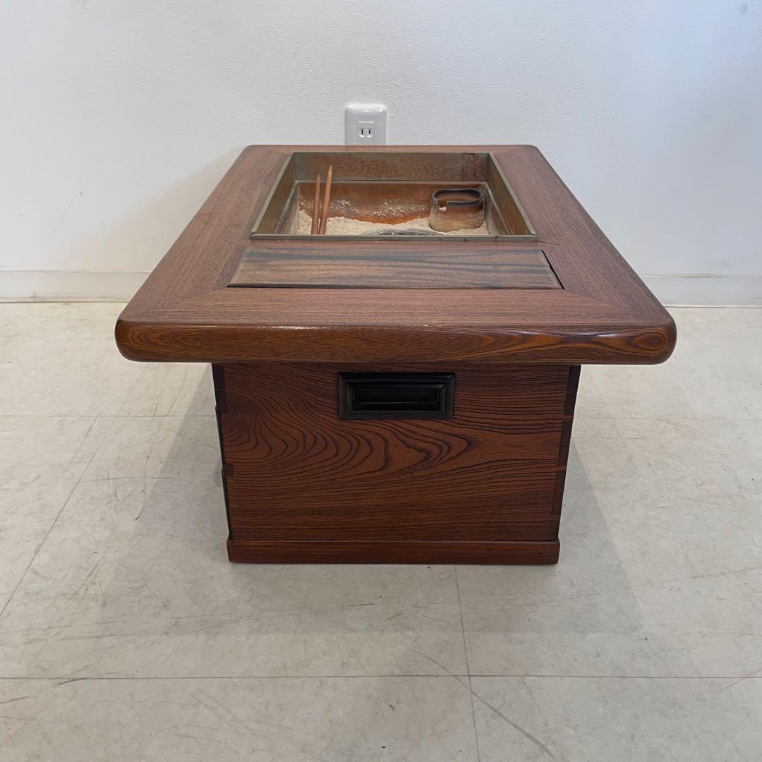 長火鉢 箱火鉢 小型 囲炉裏 木製 アンティーク