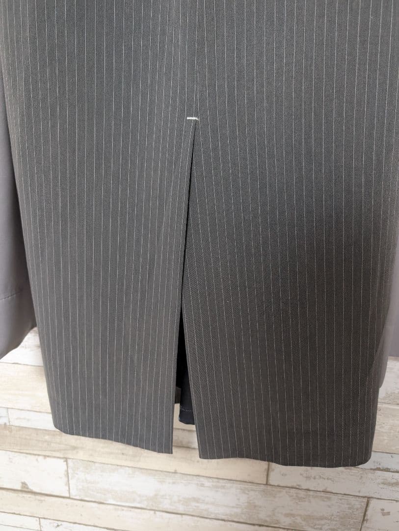 ピンストライプスリーブレスビスチェドレス 2点セット niana