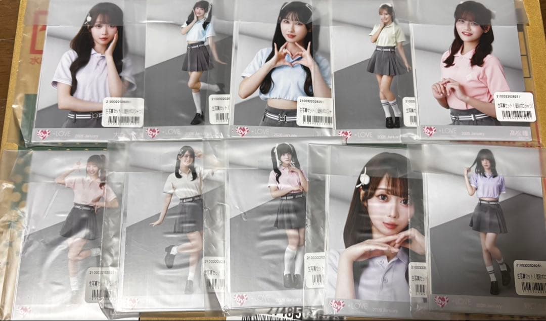 =LOVE イコラブ 生写真 個別ポロシャツ 10パック 未開封
