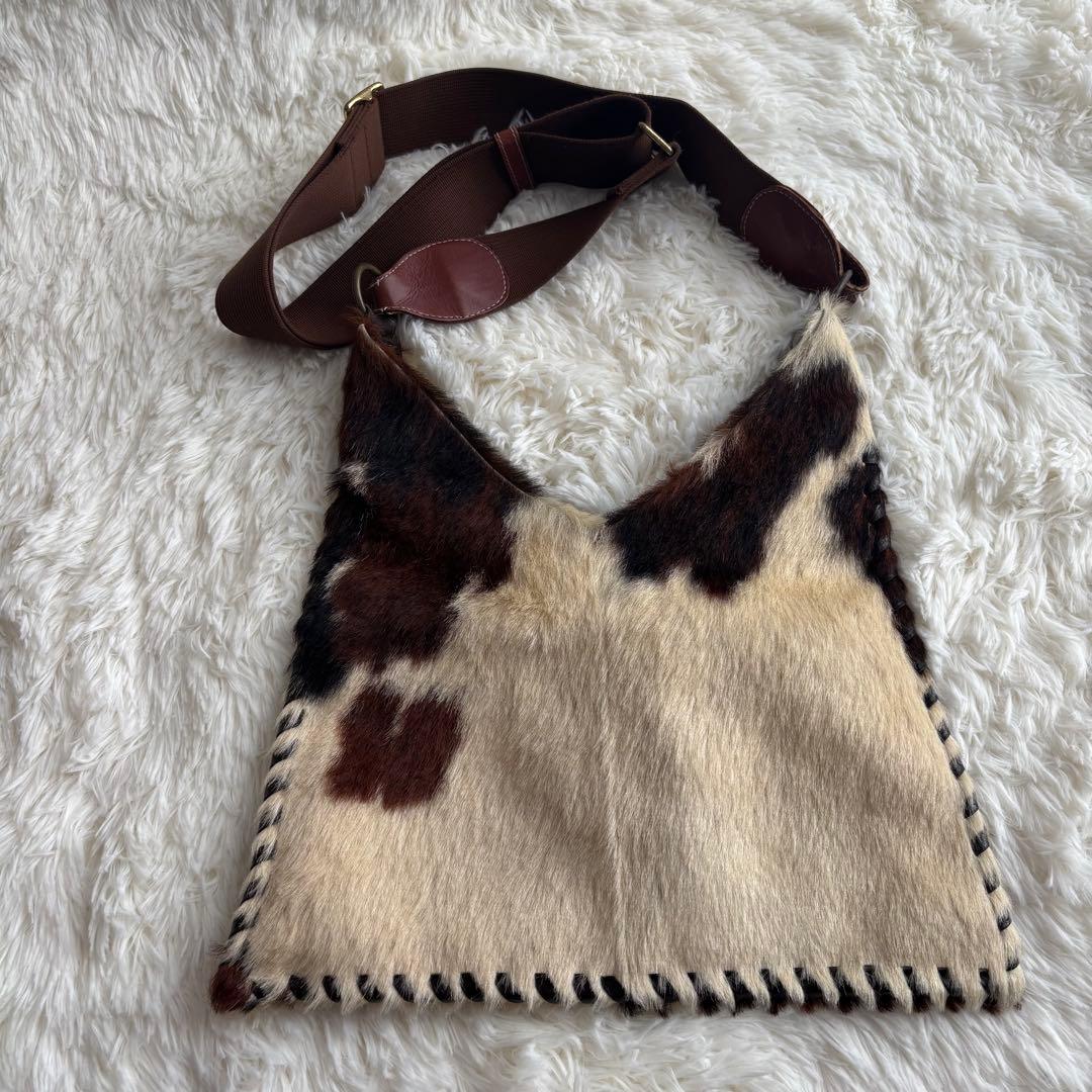 ELENA GIRARDI ハラコ　レザー　ショルダーバッグ