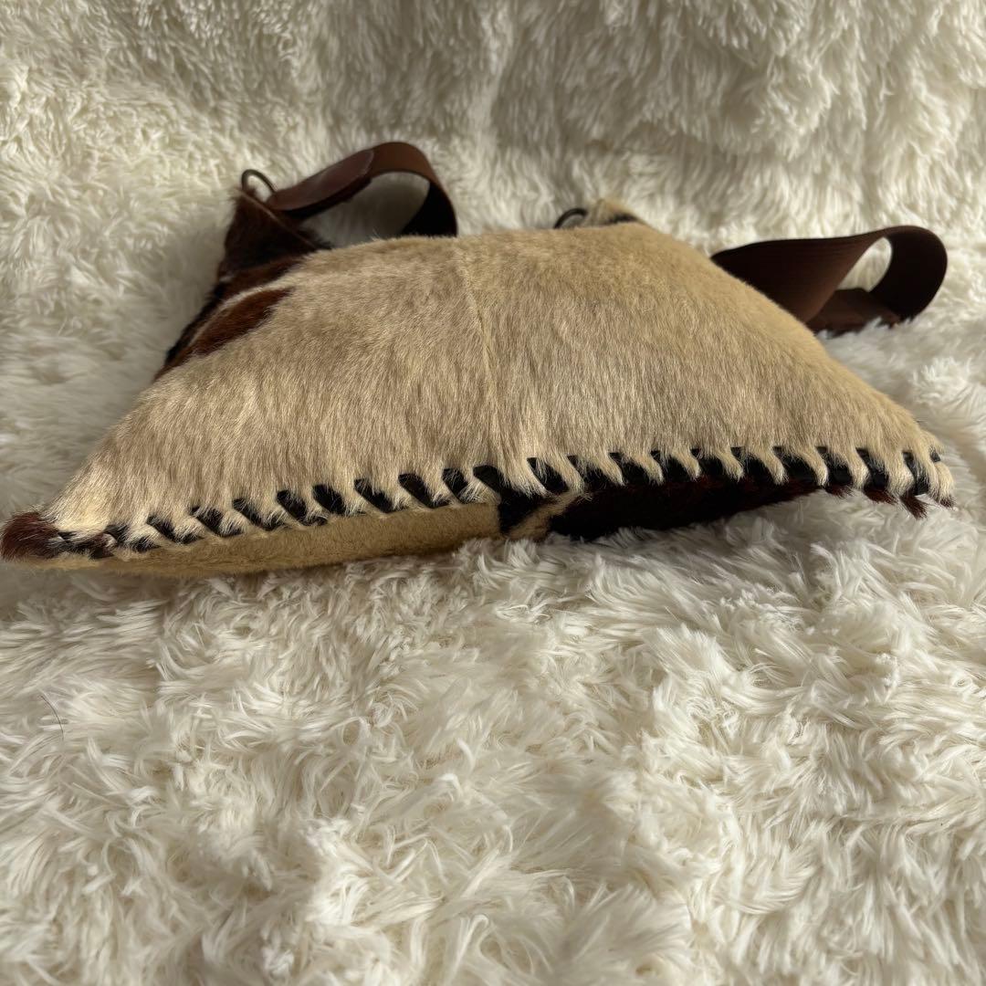 ELENA GIRARDI ハラコ　レザー　ショルダーバッグ