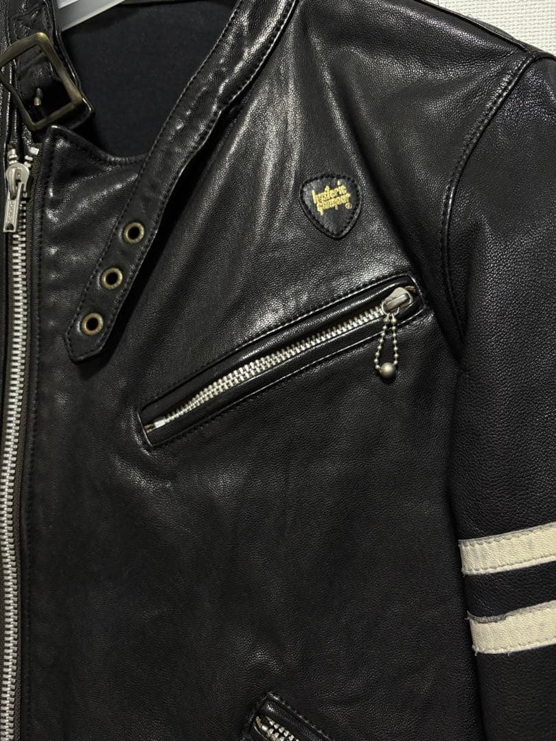 ■HYSTERIC GLAMOUR ゴートレザー シングル ライダース S