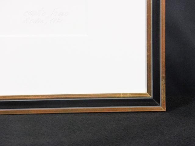 エミリオ・グレコ　直筆サイン『COMMIATO No12』エッチング 0801Q