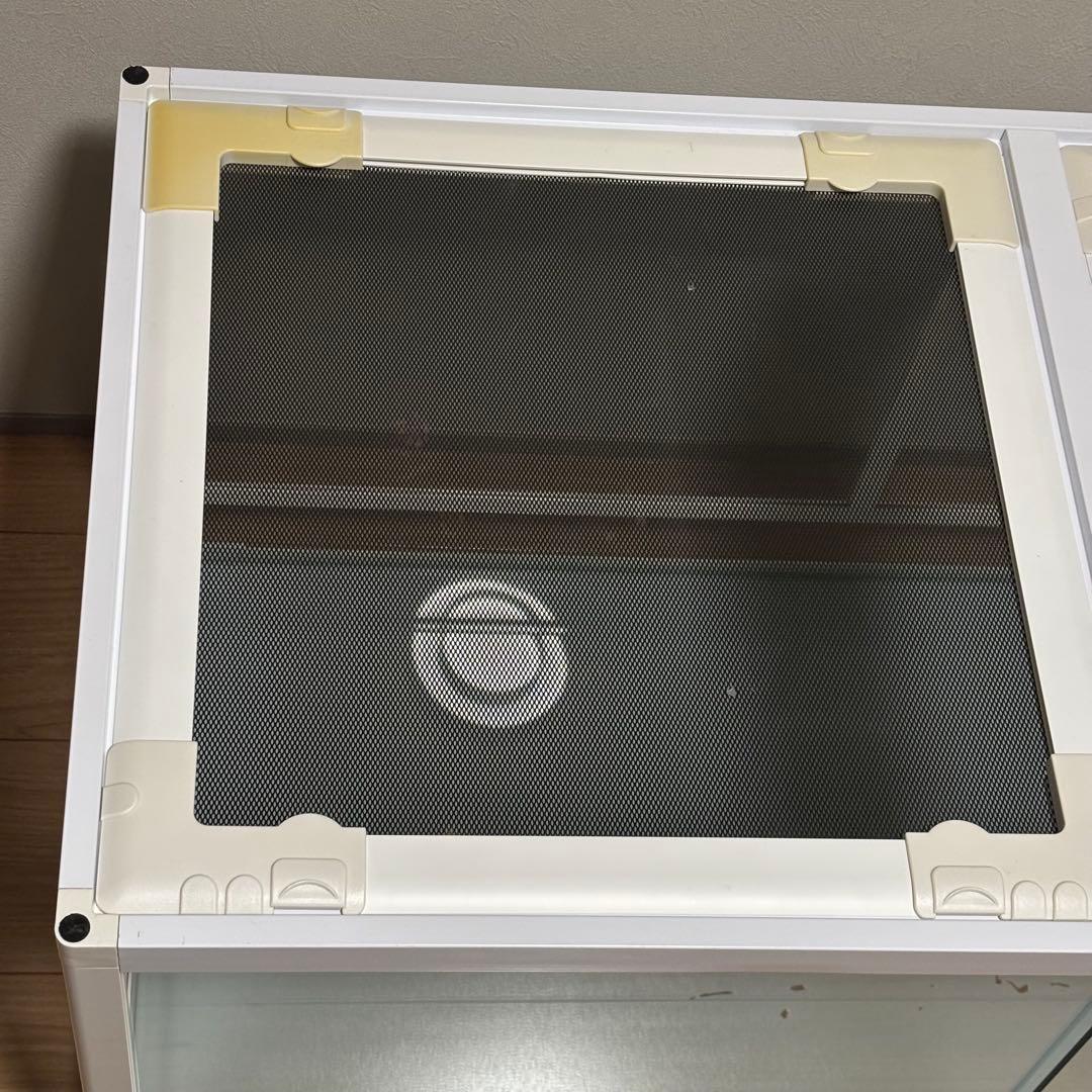 爬虫類ケージ　三晃商会　パンテオン　ホワイト　WH9045 小動物ガラスケージ