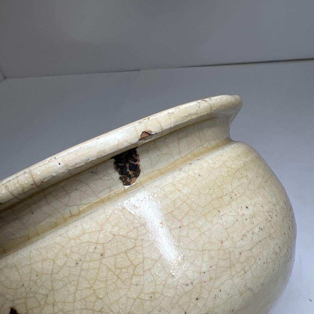 中国古玩　嘉慶五年香炉　口径約16㎝　東Y7-1105☆2Fタサオ