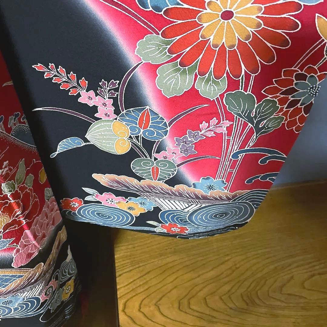 振袖フルセット　京紅型　良家のお嬢様　成人式振袖　振袖