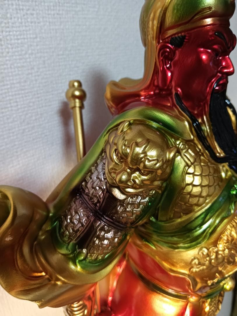 武将の置物 関羽像三国志 50cm必勝祈願　邪気払い　　縁起物