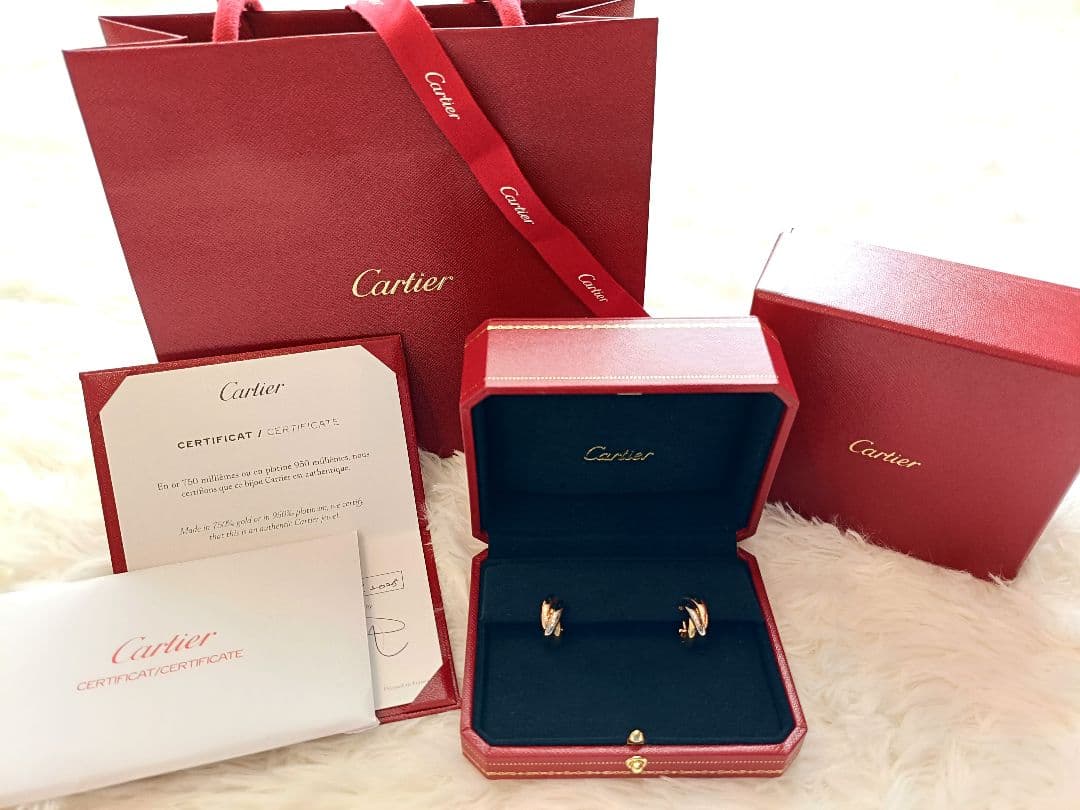 【2025年購入】カルティエ トリニティ クラシックピアス 正規品　極美品
