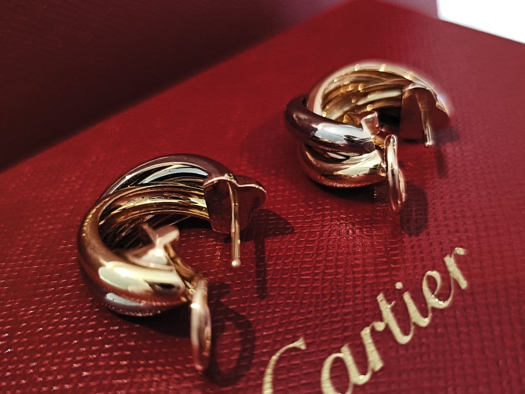 【2025年購入】カルティエ トリニティ クラシックピアス 正規品　極美品