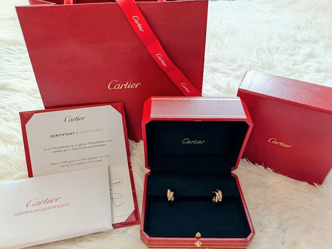 【2025年購入】カルティエ トリニティ クラシックピアス 正規品　極美品