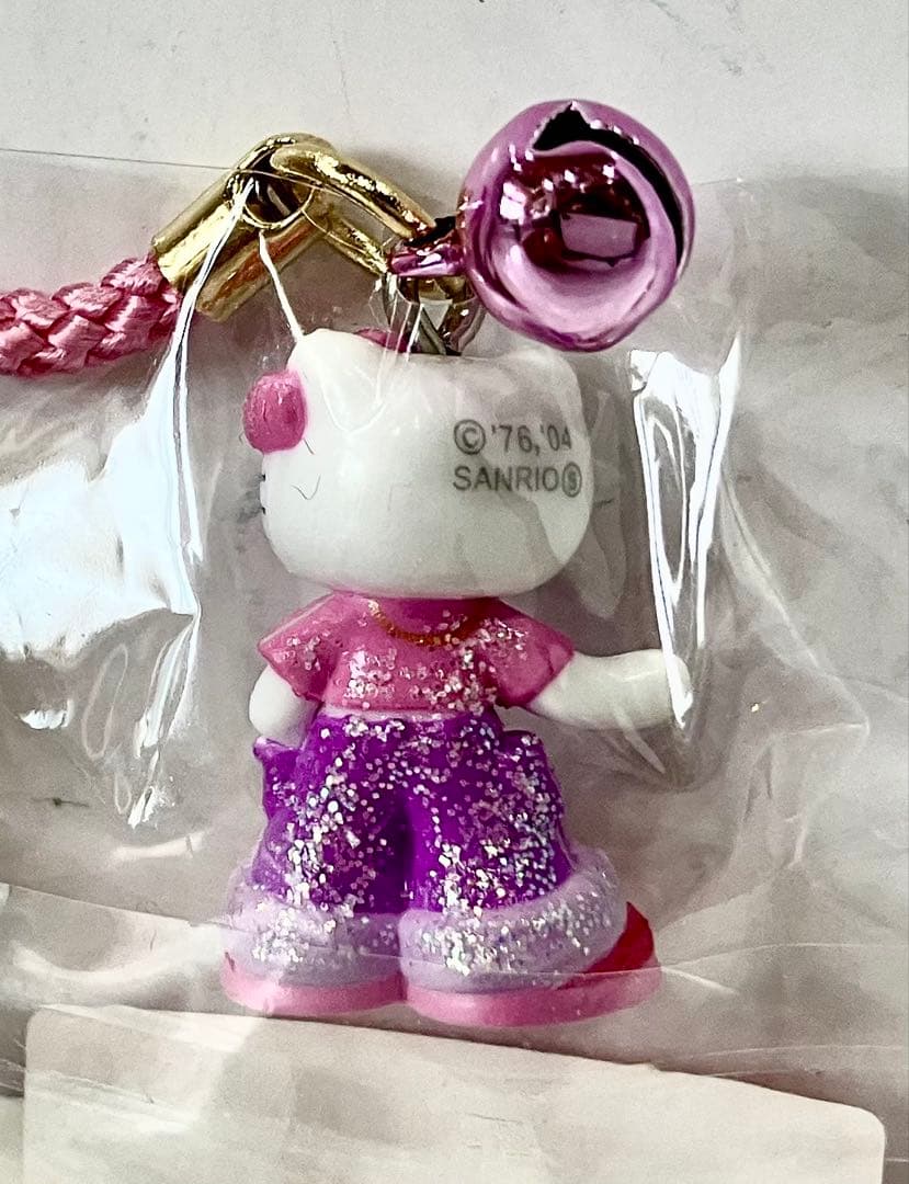 ハ*ー様 ハローキティ 根付 ストラップ KITTY&MIMMY キティ根付 脚