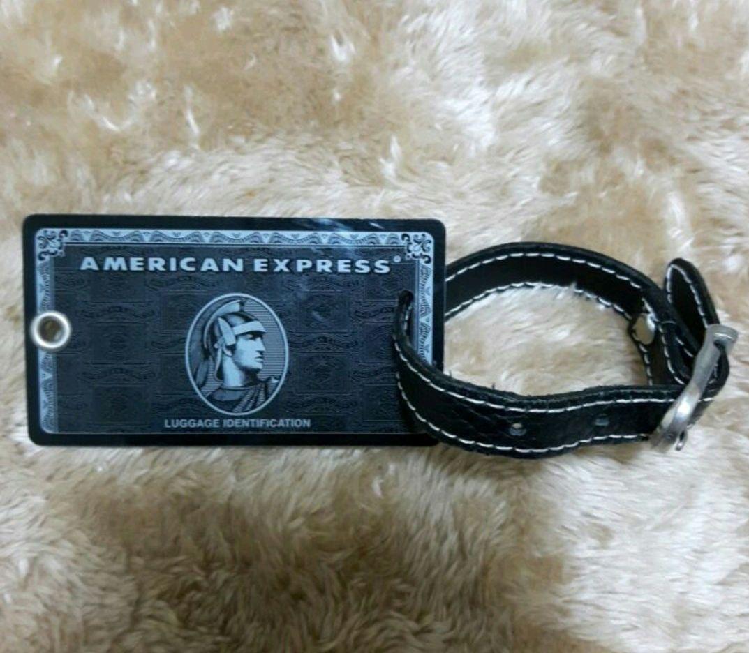 AMEX センチュリオン　ブラックカード■荷物用タグ