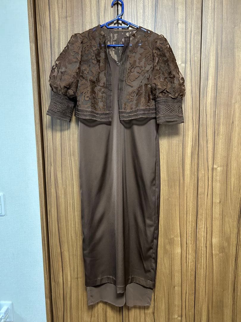 美品★ UND LACE BOLERO LAYERED DRESS