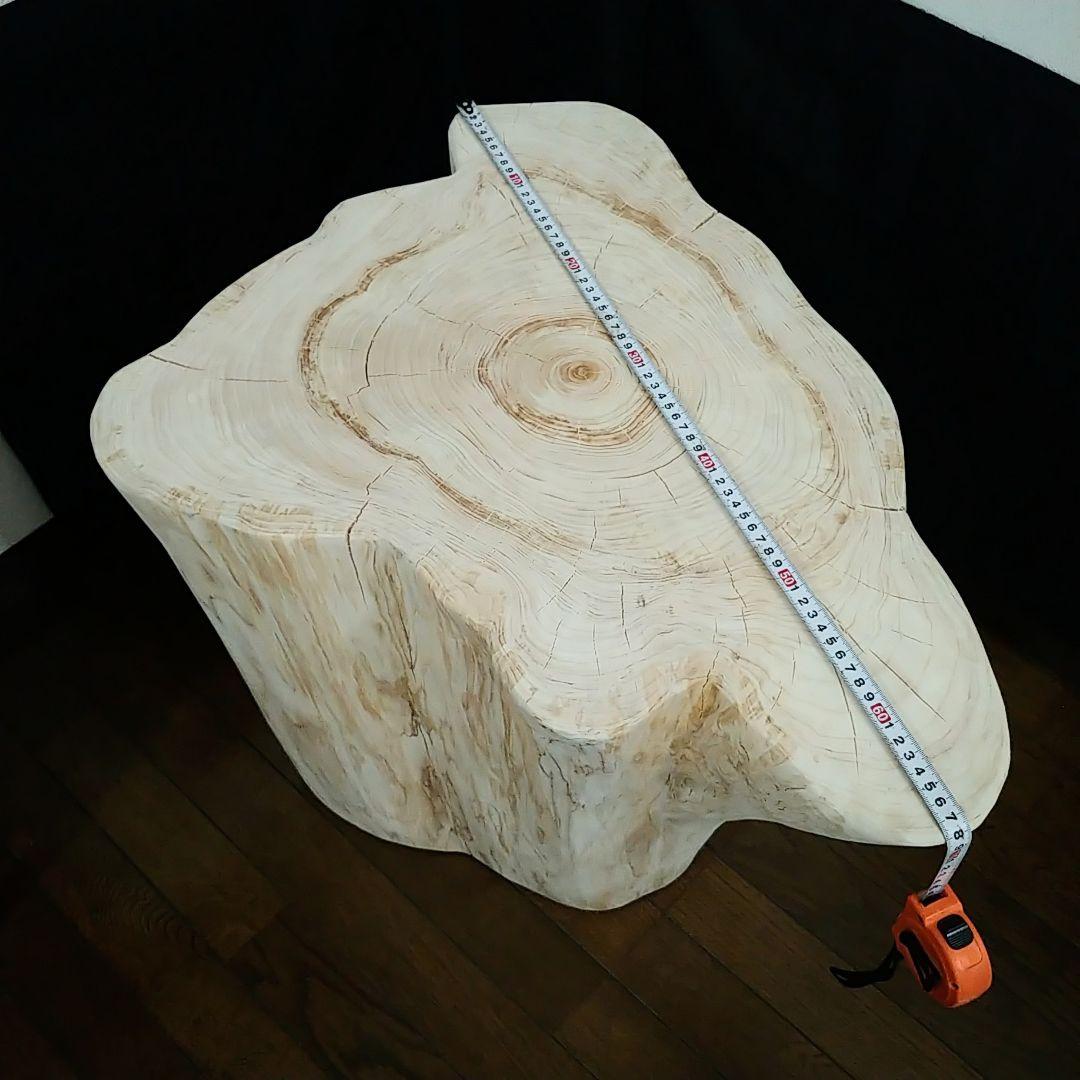 丸太スツール　丸太サイドテーブル　ヒノキ