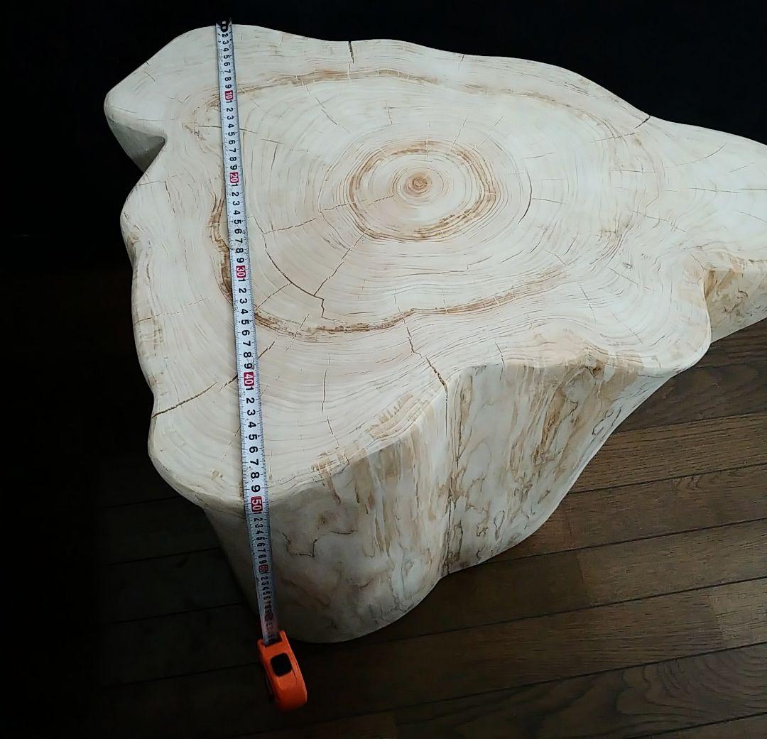 丸太スツール　丸太サイドテーブル　ヒノキ