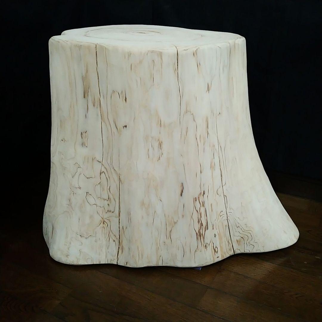 丸太スツール　丸太サイドテーブル　ヒノキ