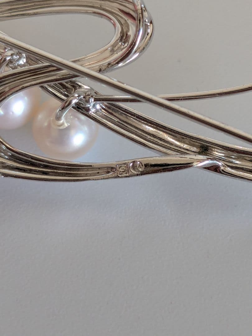 b*9様 TASAKI　シルバー　パールブローチ