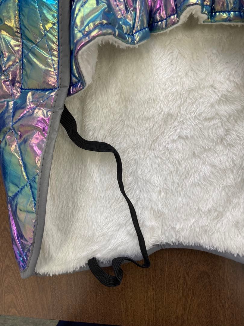 【Ｌサイズ】アウター コート 冬服 防寒着 いぬ わんちゃん ブルー系