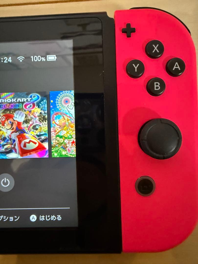 NintendoSwitch 緑/ピンク Joy-Con スイッチ 本体 付属品