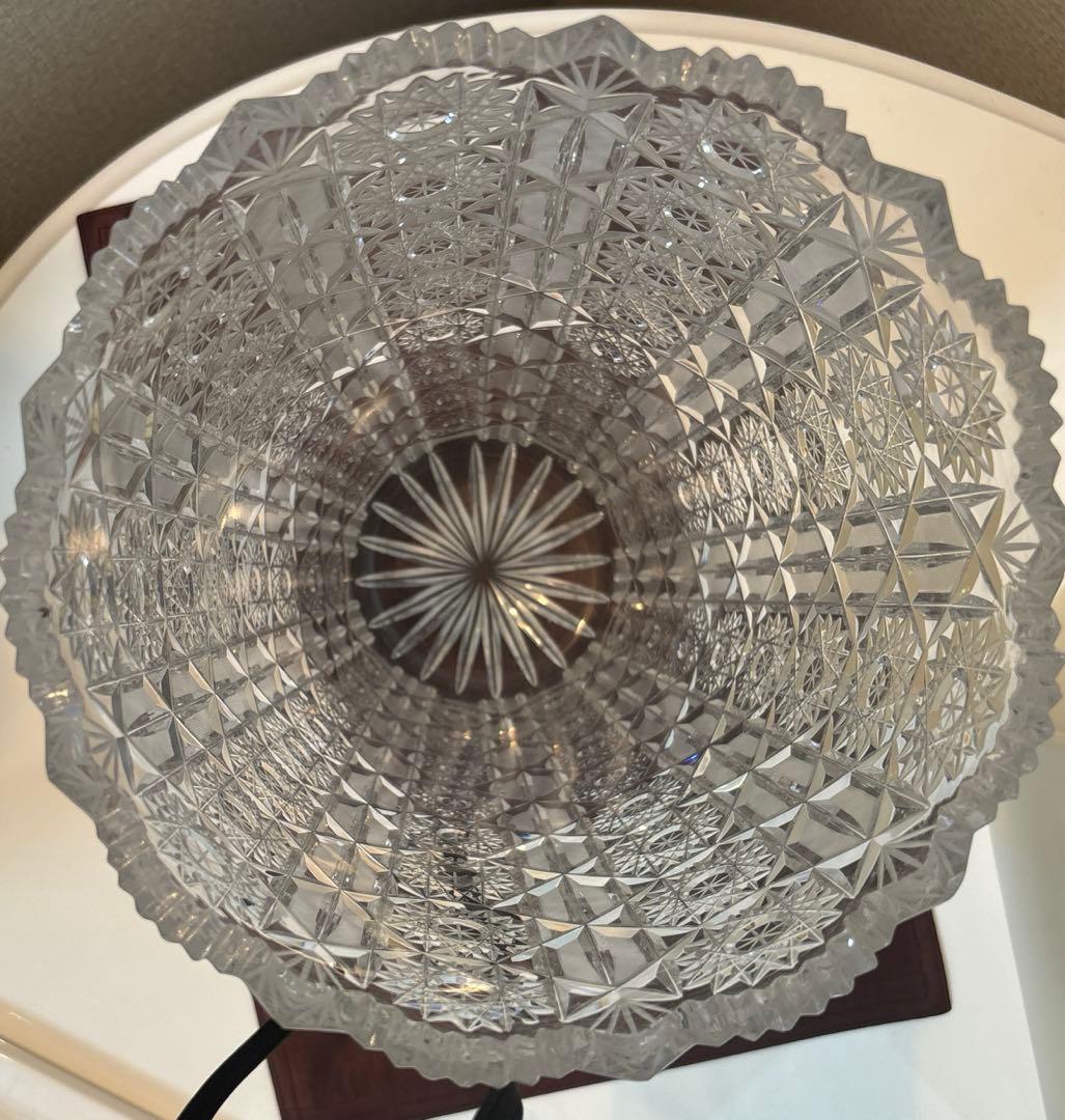 高さ35センチ　特大のクリスタル花瓶　美しいカット