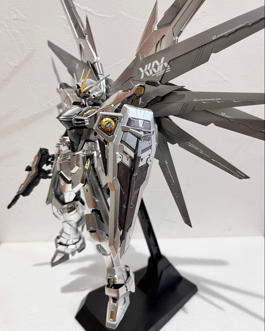 MG フリーダムガンダム Ver2.0 シルバーコーティング 塗装済 完成品