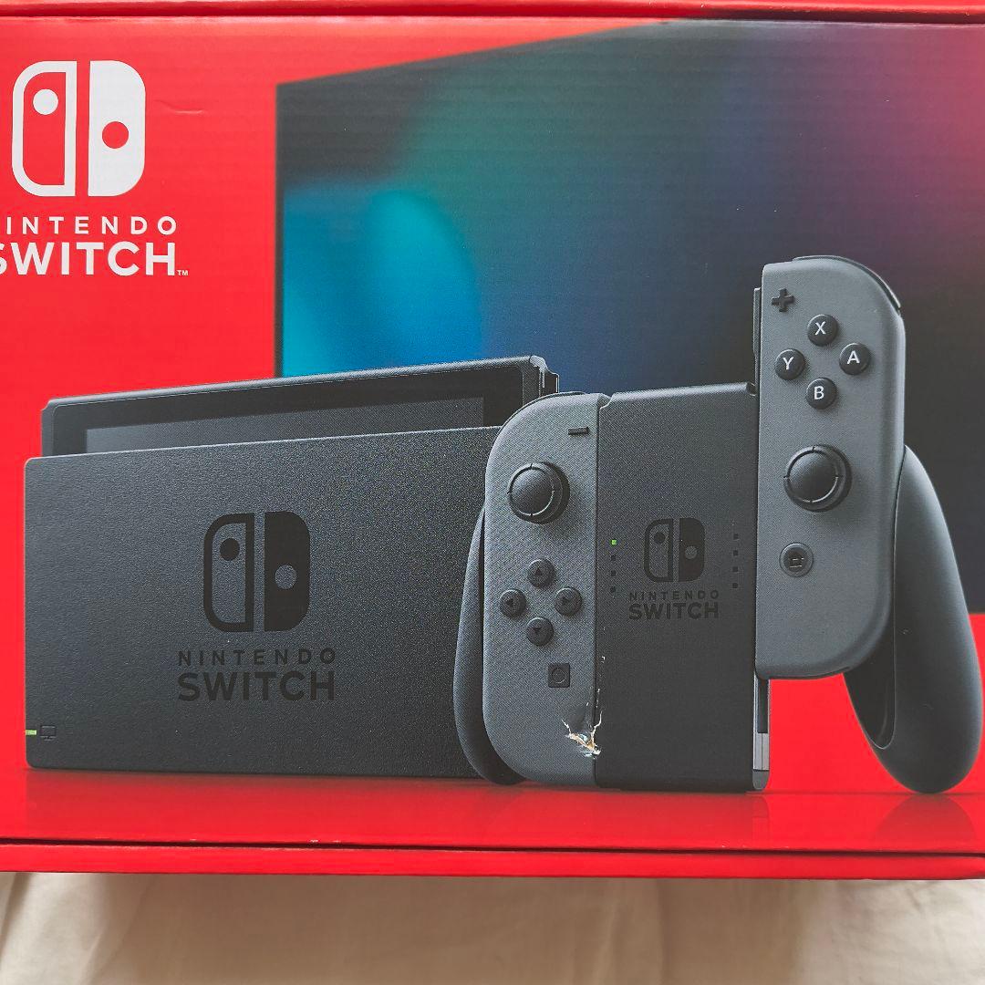 【24年製】Nintendo Switch 本体 グレー バッテリー強化版